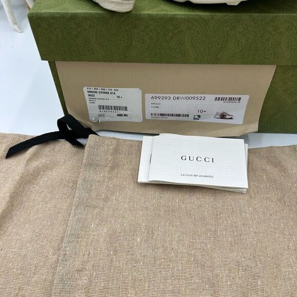 Men’s Gucci Rython cat logo print sneakers size 10.5 made in Italy - Picture 7 of 10